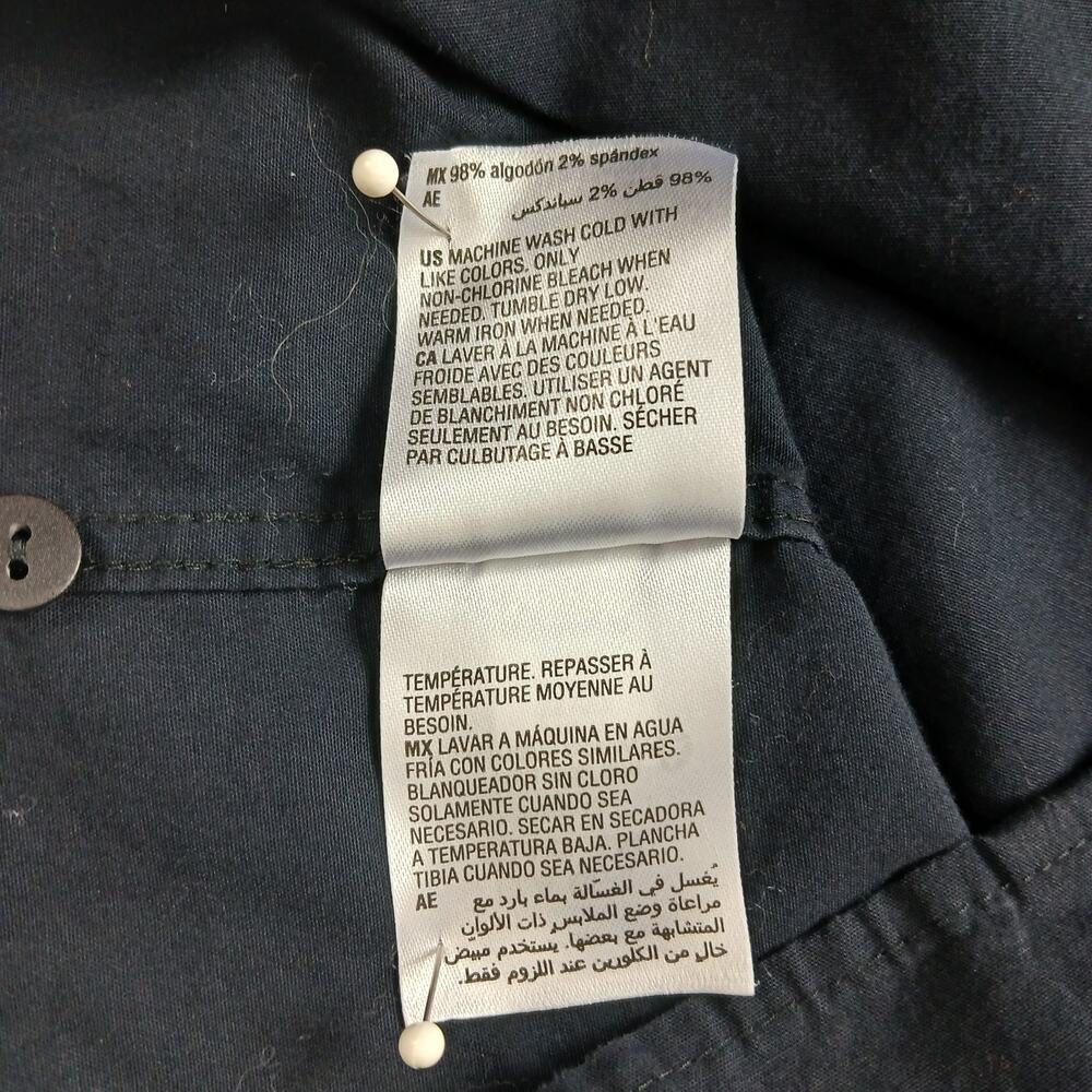 Alfani Black Dress Shirt Mens XXL long sleeve button front collar cotton blend - Picture 11 of 16